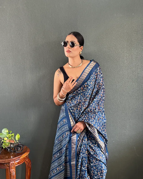 Blue_Color_1-Minute_Ready_To_Wear_Georgette_Saree_With_Blouse_Piece