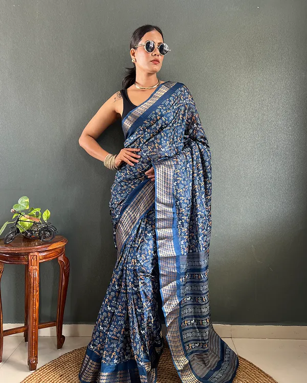 Blue_Color_1-Minute_Ready_To_Wear_Georgette_Saree_With_Blouse_Piece