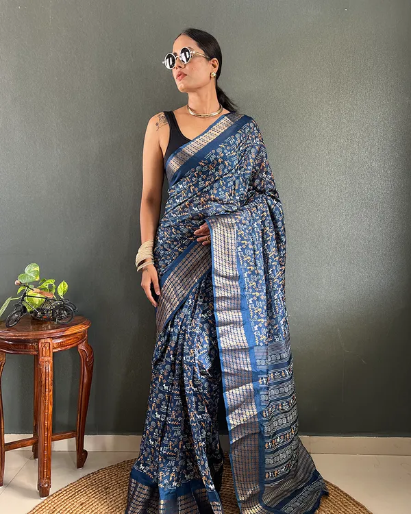 Blue_Color_1-Minute_Ready_To_Wear_Georgette_Saree_With_Blouse_Piece