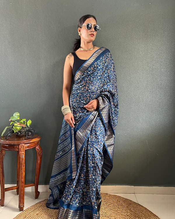 Blue_Color_1-Minute_Ready_To_Wear_Georgette_Saree_With_Blouse_Piece