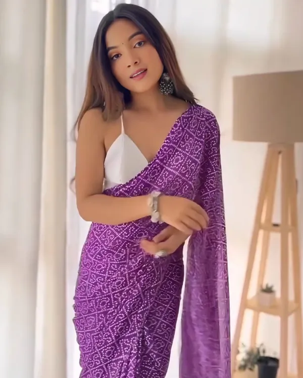 Purple_Color_Georgette_1_-_Minute_Ready_to_Wear_Saree_with_Blouse_Piece