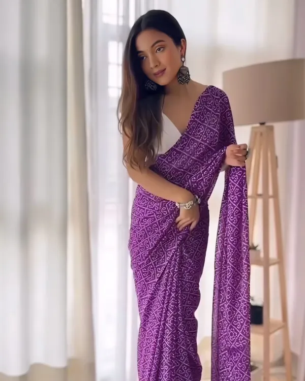 Purple_Color_Georgette_1_-_Minute_Ready_to_Wear_Saree_with_Blouse_Piece
