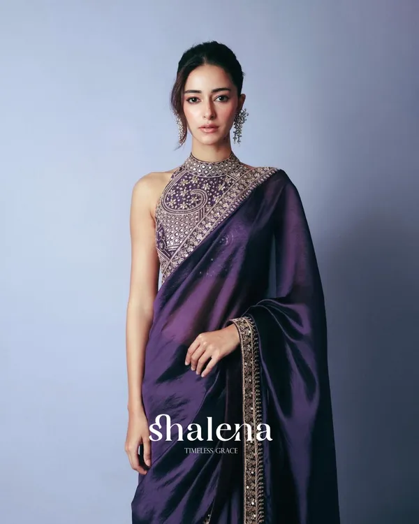 Purple_Color_Two_Tone_Fancy_Silk_Saree_with_Embroidery_Lace_Work