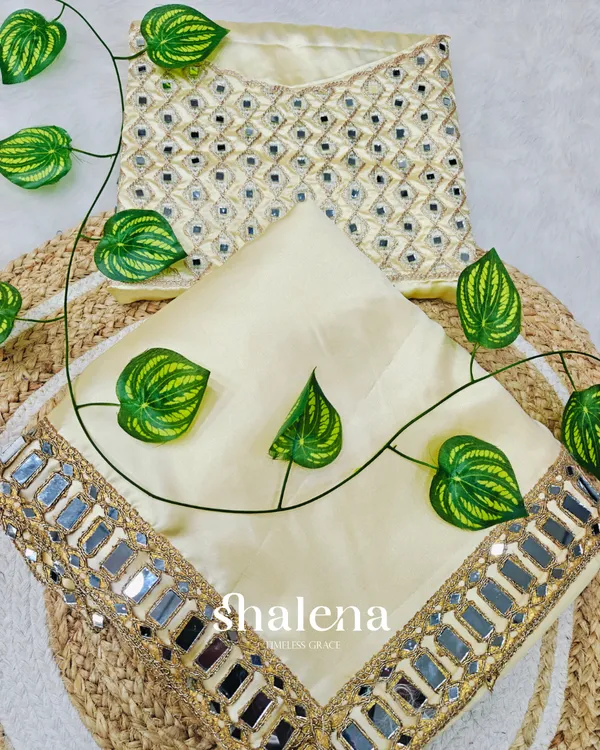 Splendorous_Beige_Satin_Silk_Mirror_Work_Saree_With_Elision_Blouse_Piece