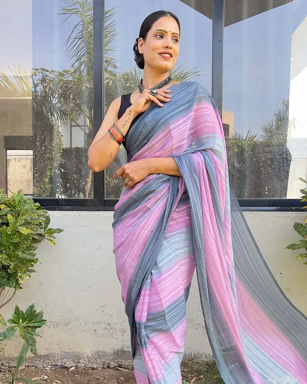 Light_Pink_color_1-Minute_Ready_To_Wear_Naylon_Saree_With_Blouse_Piece