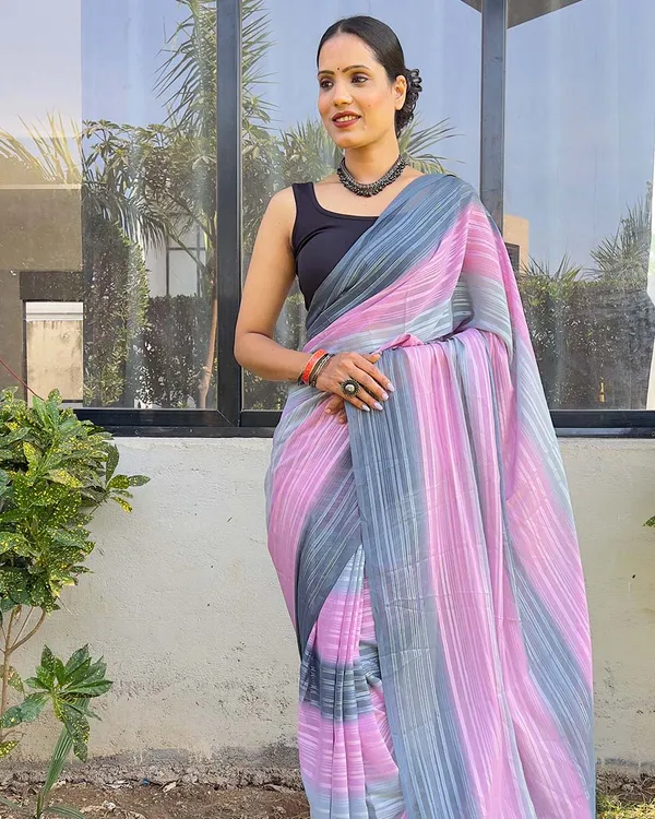 Light_Pink_color_1-Minute_Ready_To_Wear_Naylon_Saree_With_Blouse_Piece