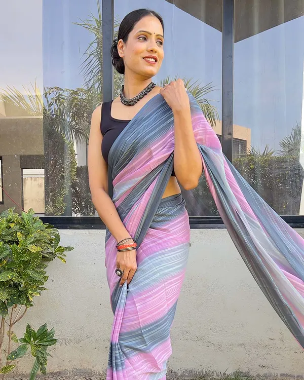 Light_Pink_color_1-Minute_Ready_To_Wear_Naylon_Saree_With_Blouse_Piece