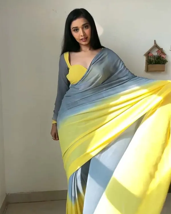 Yellow_And_Grey_Color_1-Minute_Ready_To_Wear_Georgette_Saree_With_Blouse_Piece