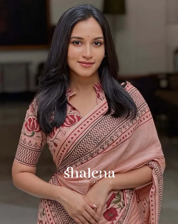 Rosy_Rani_-_Rani_Pink_Linen_1-Minute_Ready_to_Wear_Saree_with_Matching_Blouse_Piece