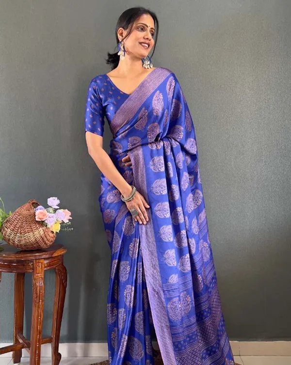 Blue_Color_1_-_Minute_Ready_to_Wear_Moss_Silk_Saree_with_Unstitch_Blouse_Piece