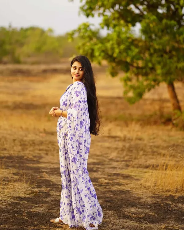 Purple_Color_1-Minute_Ready_To_Wear_Georgette_Saree_With_Blouse_Piece