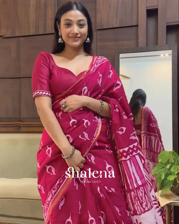 Pink_Color_1_-_Minute_Ready_to_Wear_Mulmul_Cotton_Saree_with_Blouse_Piece
