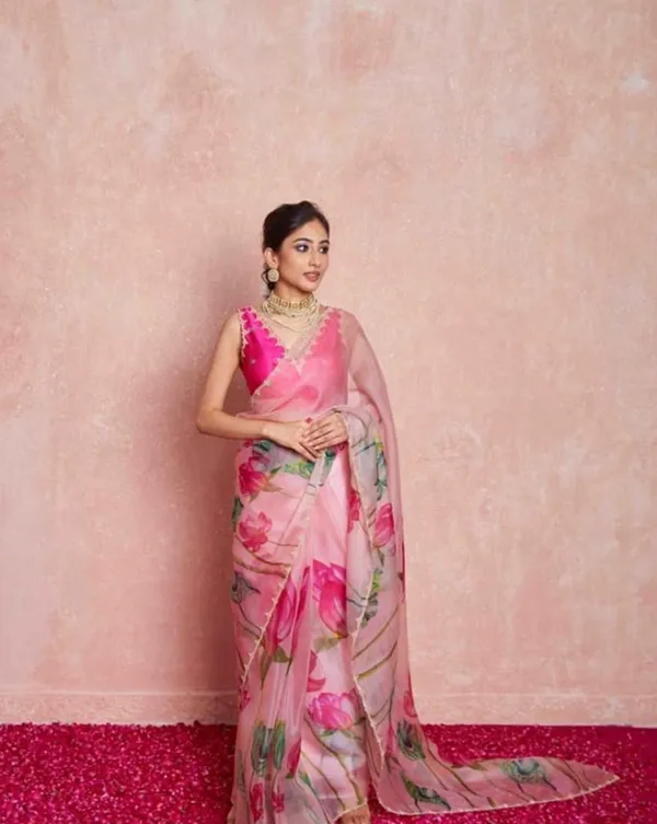 Light_Pink_Color_1-Minute_Ready_To_Wear_Organza_Silk_Saree_with_Moti_Embroidery_Work_&_Stitched_Blouse