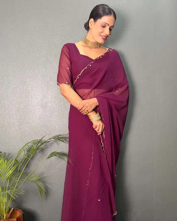 Purple_Color_1_-_Minute_Ready_to_Wear_Fux_Georgette_Saree_with_Unstitch_Blouse_Piece