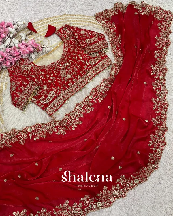 Panoply_Red_Rangoli_Silk_Saree_With_Unequalled_Blouse_Piece
