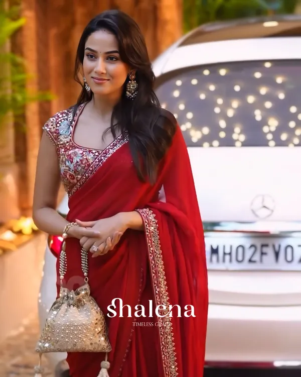 Panoply_Red_Rangoli_Silk_Saree_With_Unequalled_Blouse_Piece