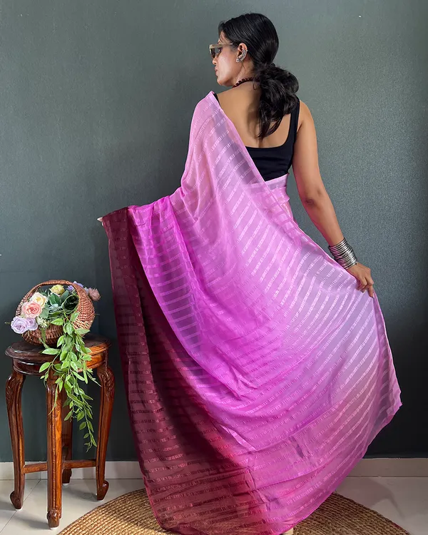 Light_Purple_Color_1-Minute_Ready_To_Wear_Georgette_Saree_With_Blouse_Piece
