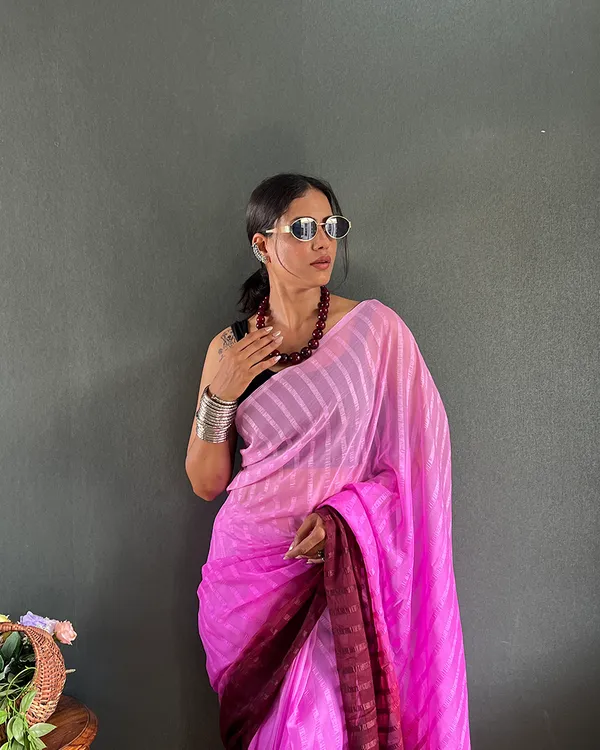 Light_Purple_Color_1-Minute_Ready_To_Wear_Georgette_Saree_With_Blouse_Piece