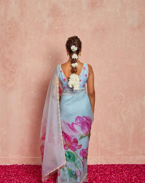 Light_Blue_Color_1-Minute_Ready_To_Wear_Organza_Silk_Saree_with_Moti_Embroidery_Work_&_Stitched_Blouse