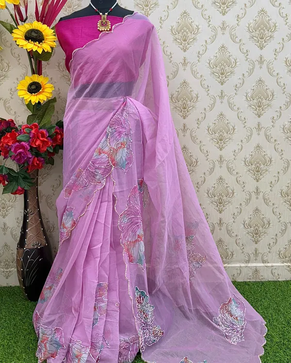 Purple_Color_Organza_1_-_Minute_Ready_to_Wear_Saree_with_Blouse_Piece