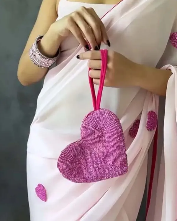 Calm_Pink_Color_1-Minute_Ready_To_Wear_Georgette_Saree_With_Blouse_Piece