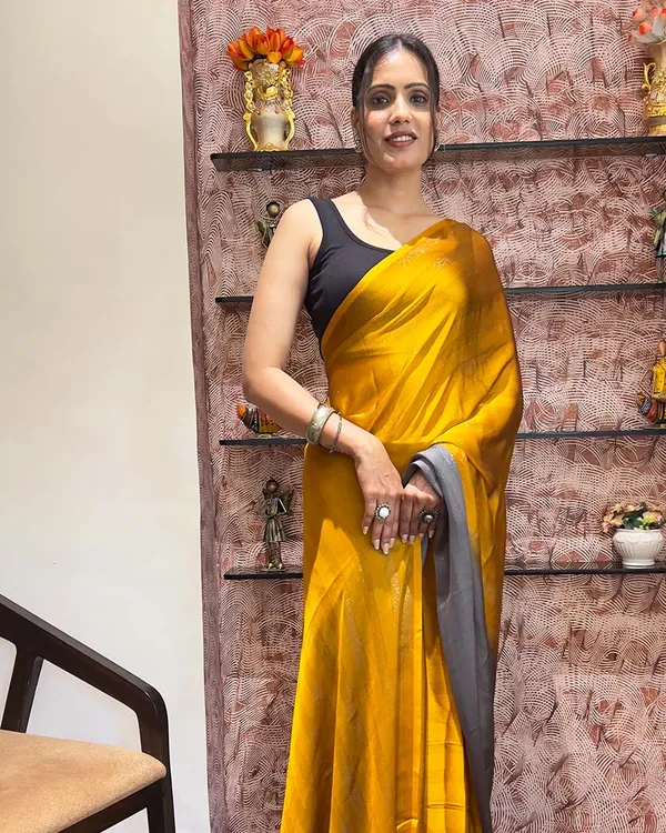 Yellow_Color_1-Minute_Ready_To_Wear_Naylon_Saree_With_Blouse_Piece