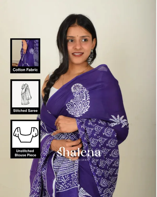 Purple_Color_1_-_Minute_Ready_to_Wear_Mulmul_Cotton_Saree_with_Blouse_Piece