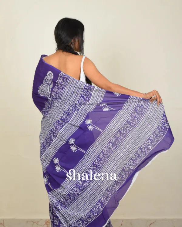 Purple_Color_1_-_Minute_Ready_to_Wear_Mulmul_Cotton_Saree_with_Blouse_Piece