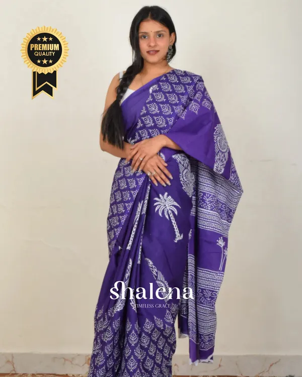 Purple_Color_1_-_Minute_Ready_to_Wear_Mulmul_Cotton_Saree_with_Blouse_Piece