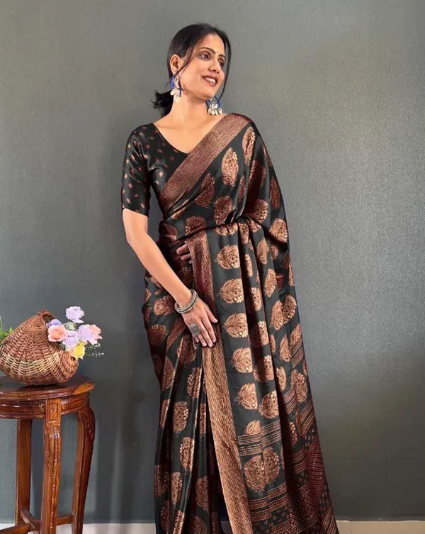 Black_Color_1_-_Minute_Ready_to_Wear_Moss_Silk_Saree_with_Unstitch_Blouse_Piece