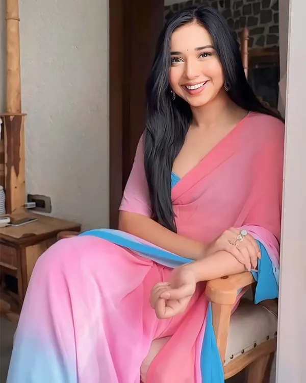 Dual_Color_1-Minute_Ready_To_Wear_Georgette_Saree_With_Blouse_Piece