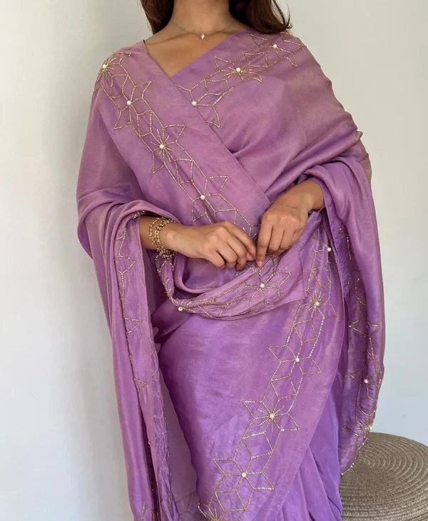Purple_Color_Soft_Malai_Sattin_Silk_1_-_Minute_Ready_to_Wear_Saree_with_Fully_Stitch_Blouse_(Free_Size)_Up_to_44