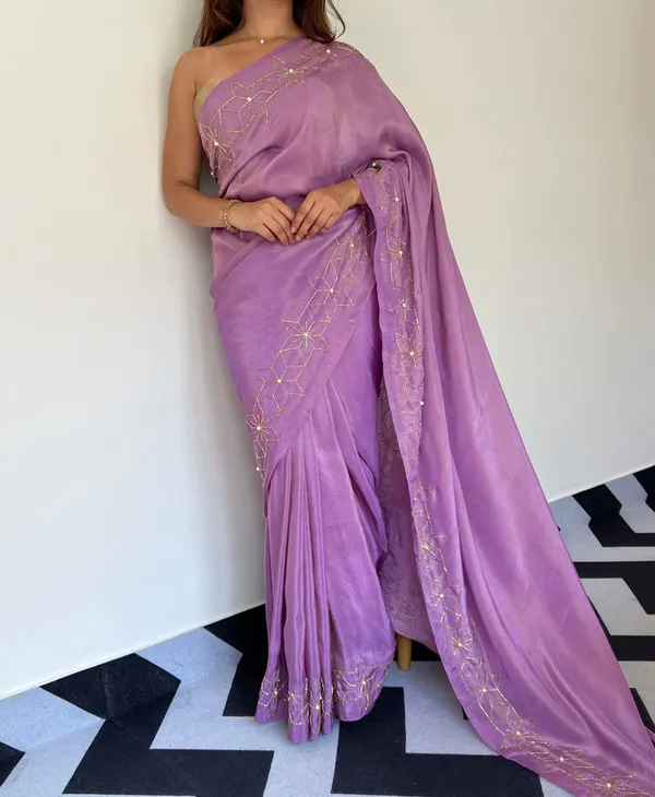 Purple_Color_Soft_Malai_Sattin_Silk_1_-_Minute_Ready_to_Wear_Saree_with_Fully_Stitch_Blouse_(Free_Size)_Up_to_44