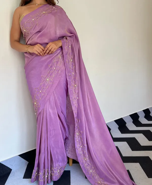 Purple_Color_Soft_Malai_Sattin_Silk_1_-_Minute_Ready_to_Wear_Saree_with_Fully_Stitch_Blouse_(Free_Size)_Up_to_44