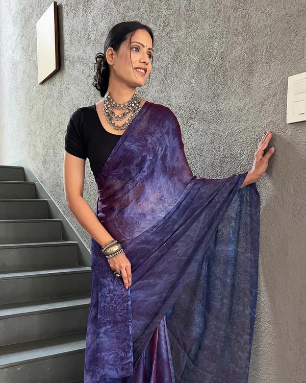 Navy_Blue_Color_1-Minute_Ready_To_Wear_Naylon_Saree_With_Blouse_Piece