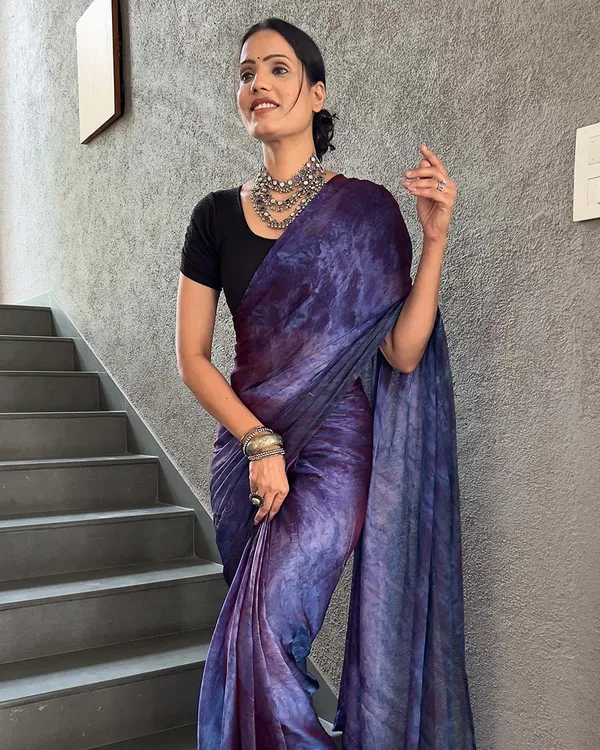 Navy_Blue_Color_1-Minute_Ready_To_Wear_Naylon_Saree_With_Blouse_Piece