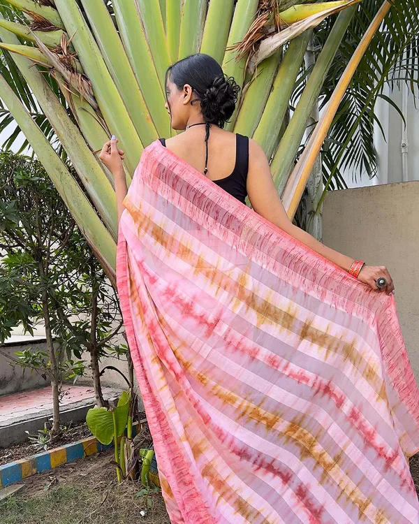 Light_Pink_color_1-Minute_Ready_To_Wear_Naylon_Saree_With_Blouse_Piece