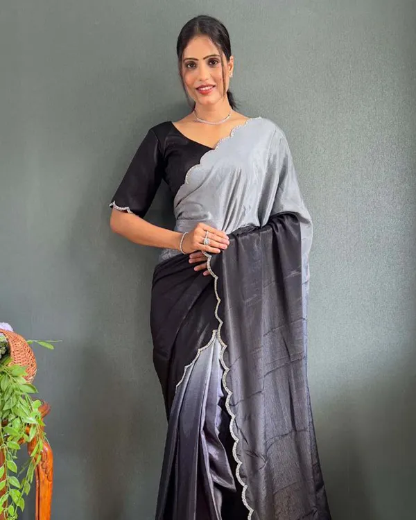 Dual_color_Color_1_-_Minute_Ready_to_Wear_Chinnon_Silk_Saree_with_Unstitch_Blouse_Piece