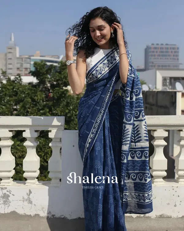 Blue_Color_1_-_Minute_Ready_to_Wear_Mulmul_Cotton_Saree_with_Blouse_Piece