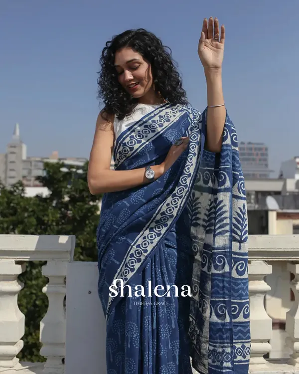 Blue_Color_1_-_Minute_Ready_to_Wear_Mulmul_Cotton_Saree_with_Blouse_Piece