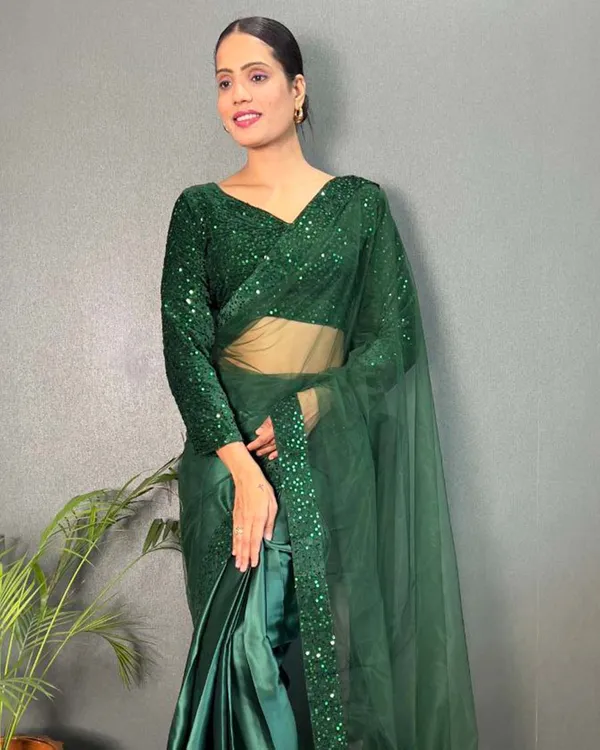 Green_Color_1_-_Minute_Ready_to_Wear_Satin_Silk_Saree_with_Fully_Stitch_Blouse_(Free_Size)_Up_to_44