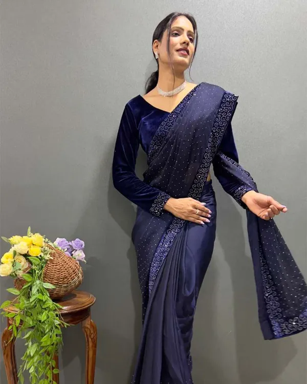 Blue_Color_1_-_Minute_Ready_to_Wear_Rangoli_Silk_Saree_with_Fully_Stitch_Blouse_(Free_Size)_Up_to_44
