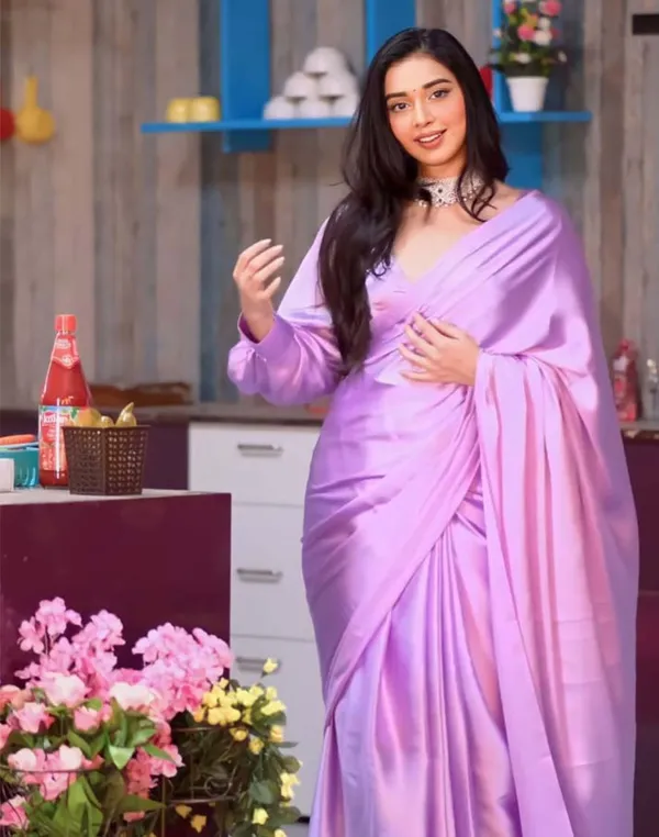 Calm_Purple_Color_1-Minute_Ready_To_Wear_Satin_Saree_With_Blouse_Piece