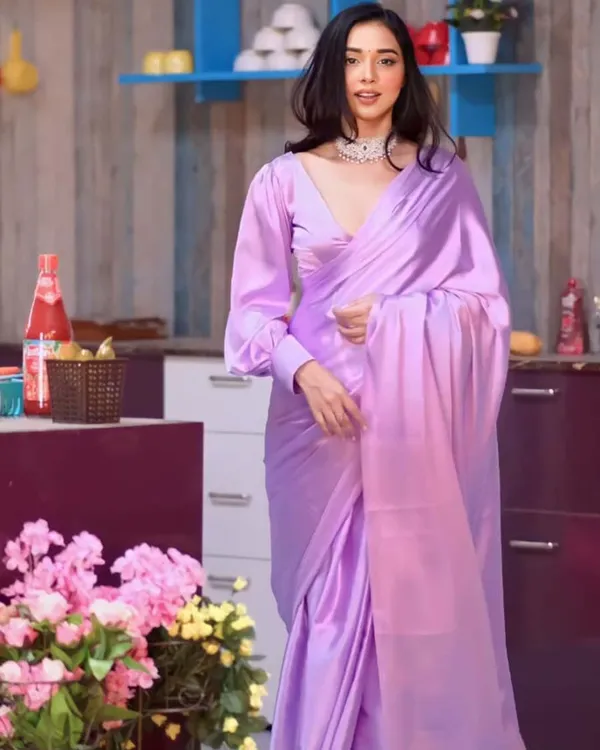 Calm_Purple_Color_1-Minute_Ready_To_Wear_Satin_Saree_With_Blouse_Piece