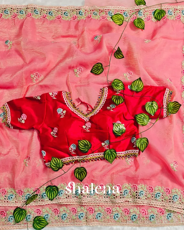 Precious_Pink_Embroidery_Work_Cursh_Silk_Saree_With_Stunning_Full_Stitched_Blouse