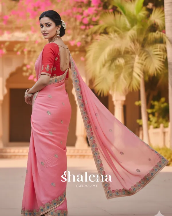 Precious_Pink_Embroidery_Work_Cursh_Silk_Saree_With_Stunning_Full_Stitched_Blouse