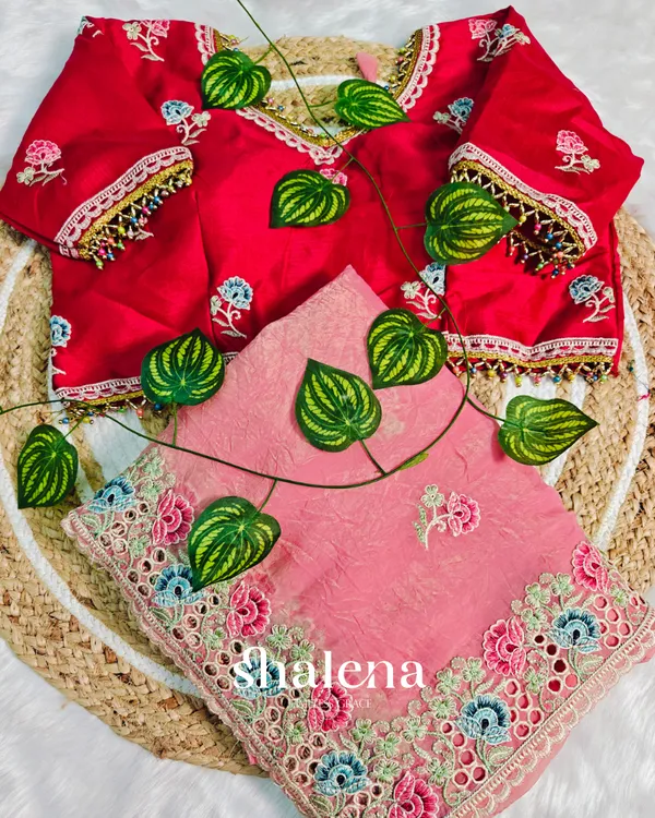 Precious_Pink_Embroidery_Work_Cursh_Silk_Saree_With_Stunning_Full_Stitched_Blouse