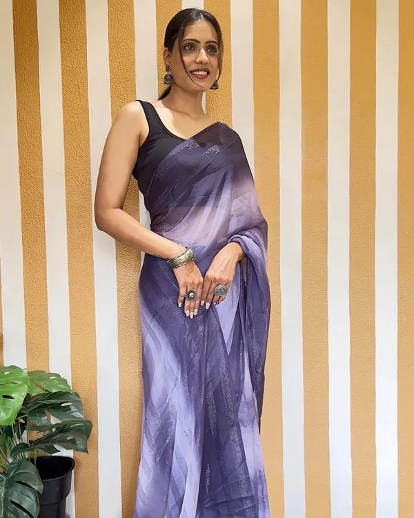 Light_Purple_Color_1-Minute_Ready_To_Wear_Naylon_Saree_With_Blouse_Piece
