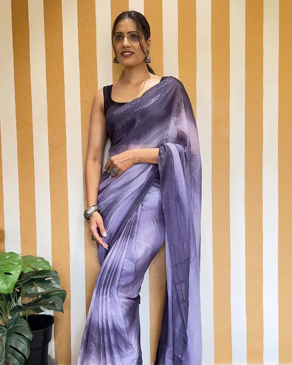 Light_Purple_Color_1-Minute_Ready_To_Wear_Naylon_Saree_With_Blouse_Piece
