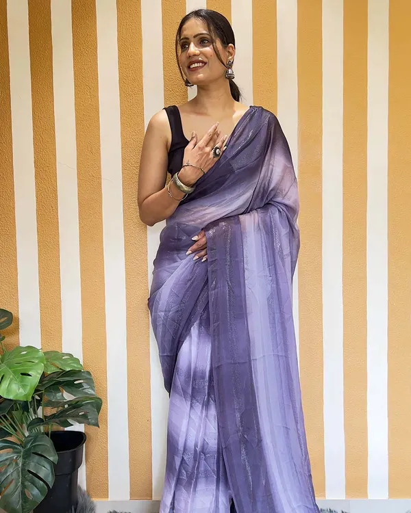 Light_Purple_Color_1-Minute_Ready_To_Wear_Naylon_Saree_With_Blouse_Piece